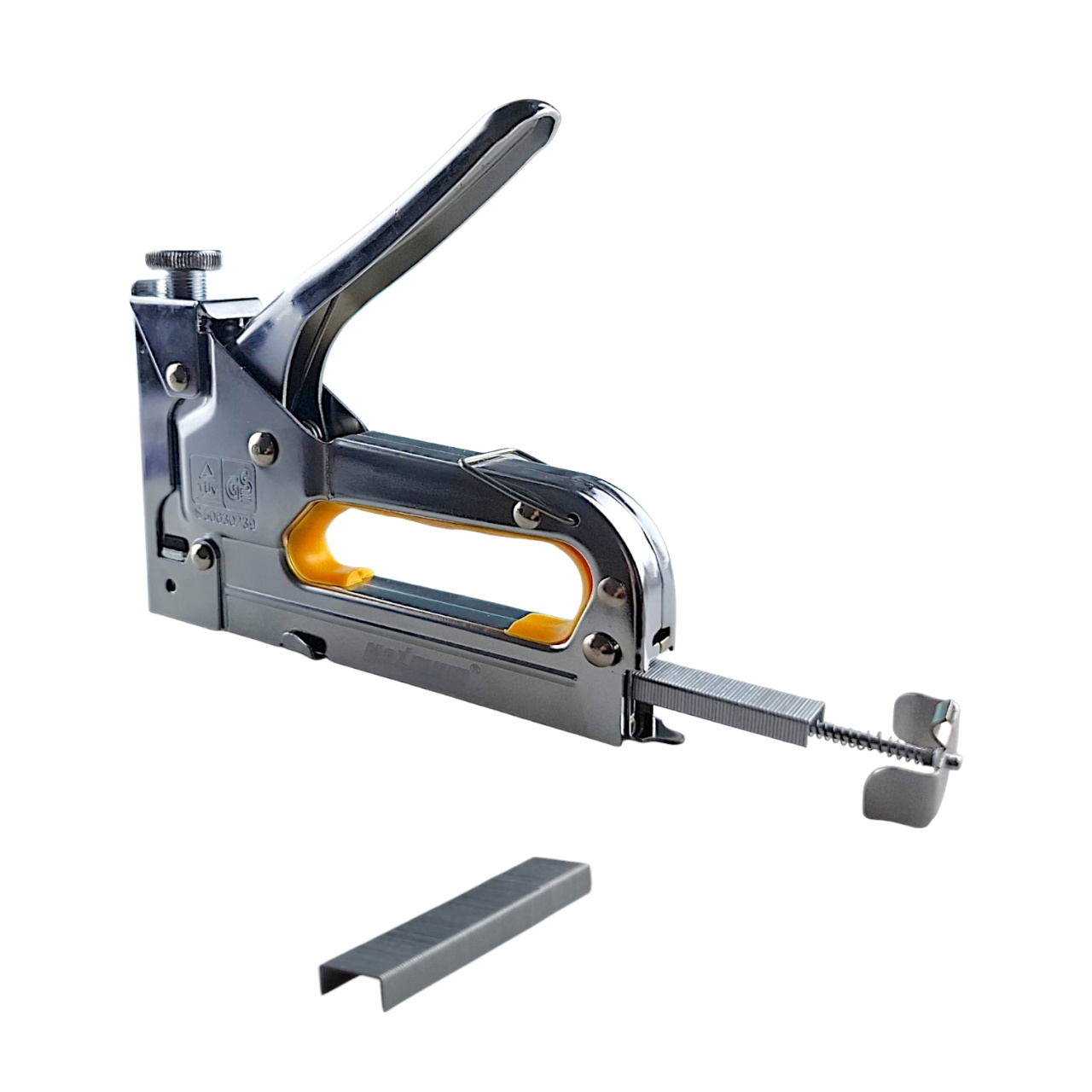 степлер мебельный тип 53 с набором скоб, 4 -14 мм, стальной, "maximum" ( максимум) мх 46481 оптом